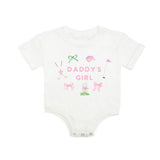 Daddy's Girl Golf Icon Short Sleeve Romper - White