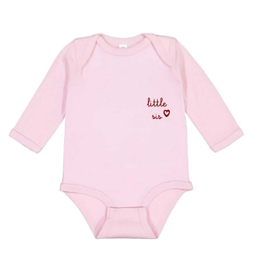 little bro / little sis Baby Longsleeve Onesie