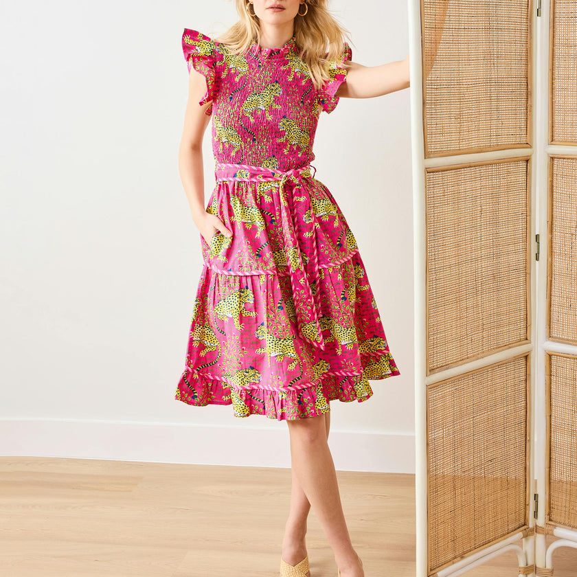 Bagheera - Let's Ruffle Dress - Hot Pink
