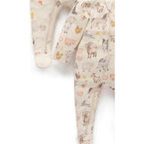 Printed Zip Growsuit Pack Farm Animals Print