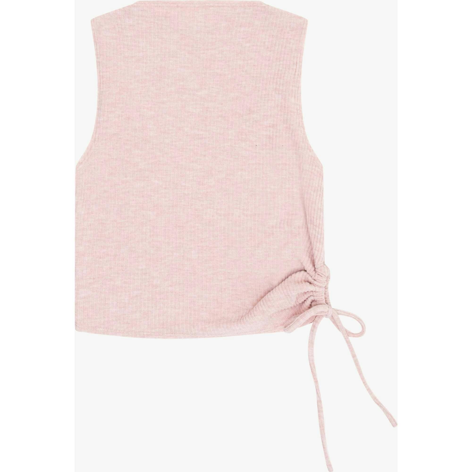 Tenly Hacci Rib  Drawstring Muscle Tank