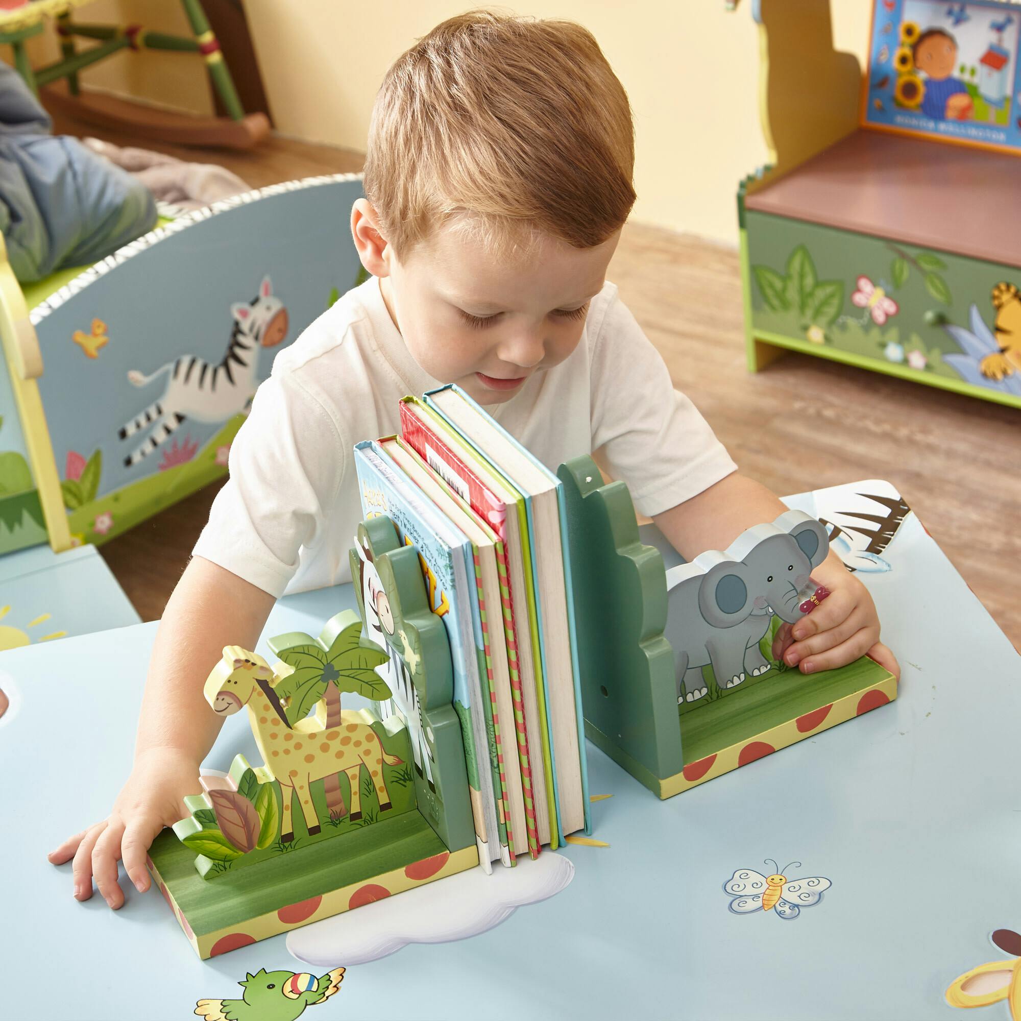 Sunny Safari Set Of Bookends