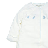 Organic Pima Baby Gown Palm Blue