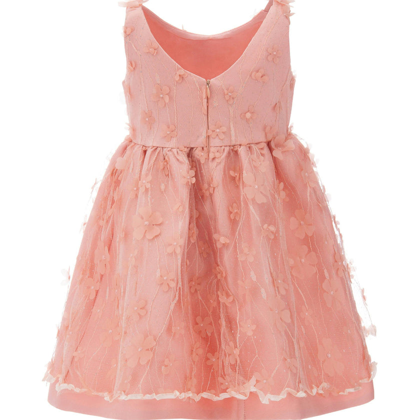 Peach Ravine Floral Dress