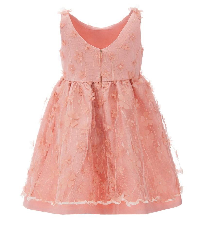 Peach Ravine Floral Dress