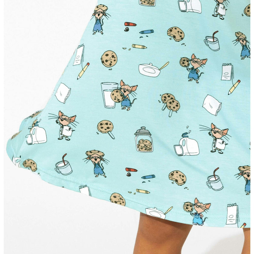 If You Give a a Cookie Bamboo Girls' Long Sleeve Dress