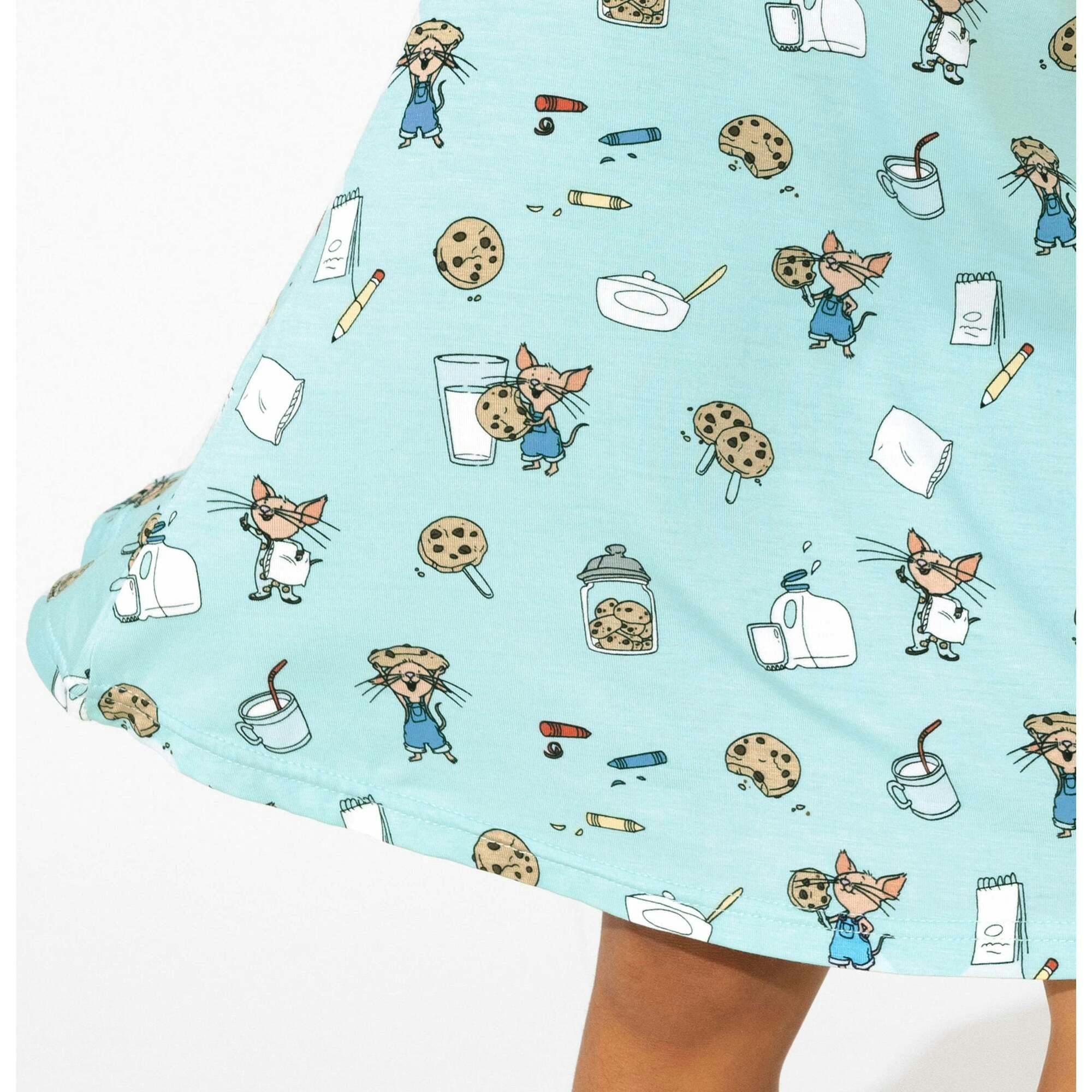 If You Give a a Cookie Bamboo Girls' Long Sleeve Dress