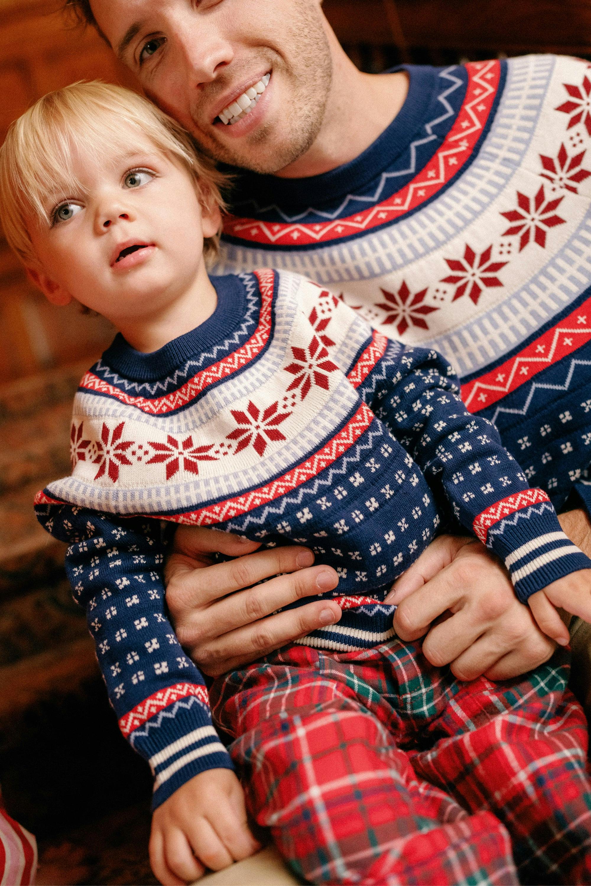 Mini Nolan Sweater in Midnight Fair Isle