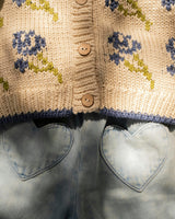 Ines Cardigan in Midnight Bloom