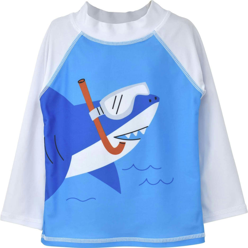 UPF 50+ Graphic Rash Guard Swim Top