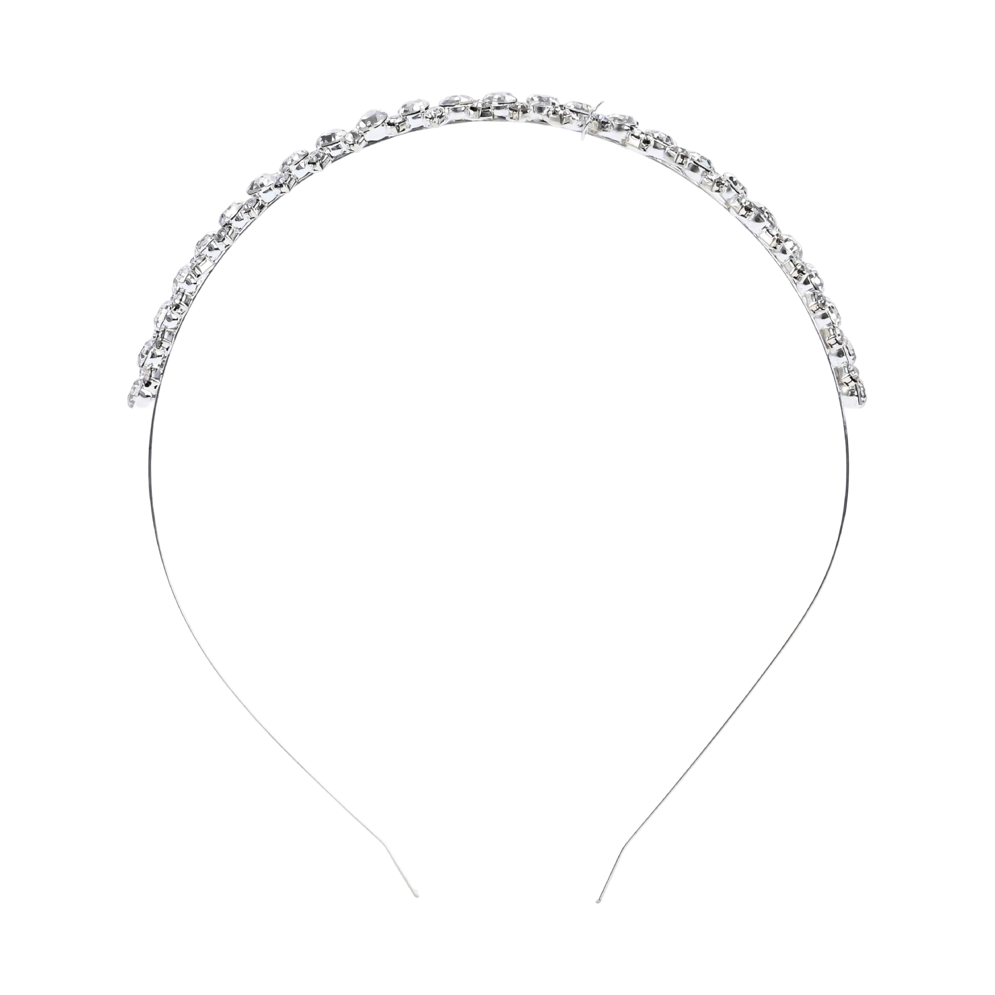 Silver Crystal Headband