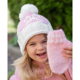 Bows Bobble Hat & Mittens Set