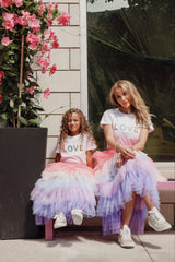Cotton Candy Ruffled Tire Maxi Tutu