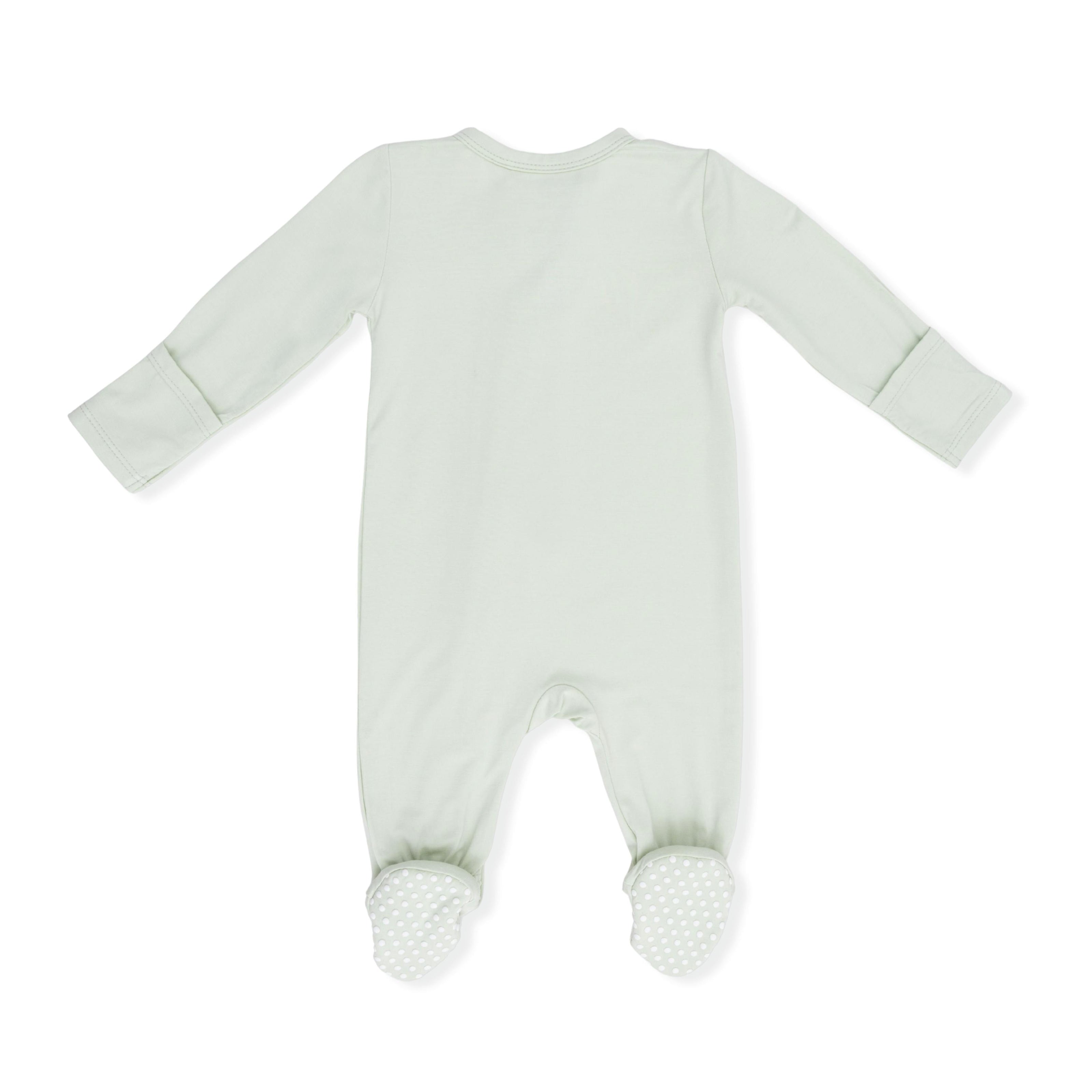 Solid Bok Choy - 2 Way Zipper Footie