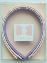 Headbands - Classic Grosgrain - Light Pink, White & Orchid - Set of 3