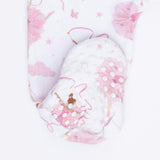 Ribbon Ballerinas - 2 Way Ruffle Sleeve Zipper Footie