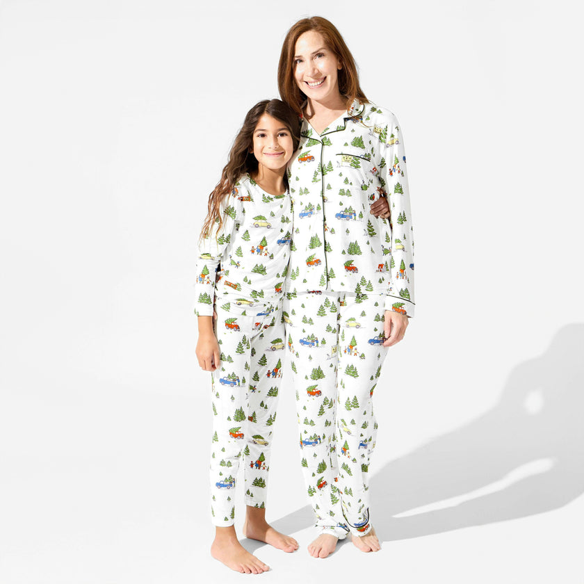 Christmas Tree Farm Bamboo Kids Pajamas