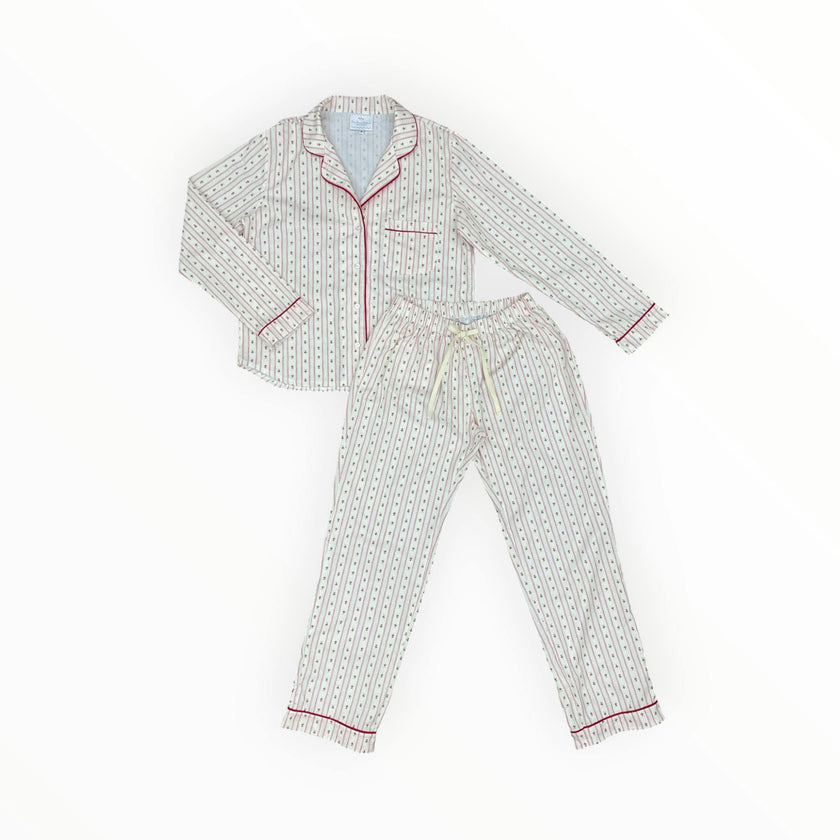 Women's Pajamas in Holiday Dot Stripe