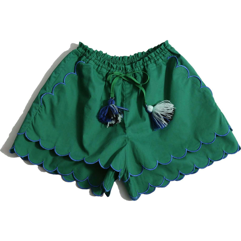LAUREL SCALLOPED SUMMER SHORTS