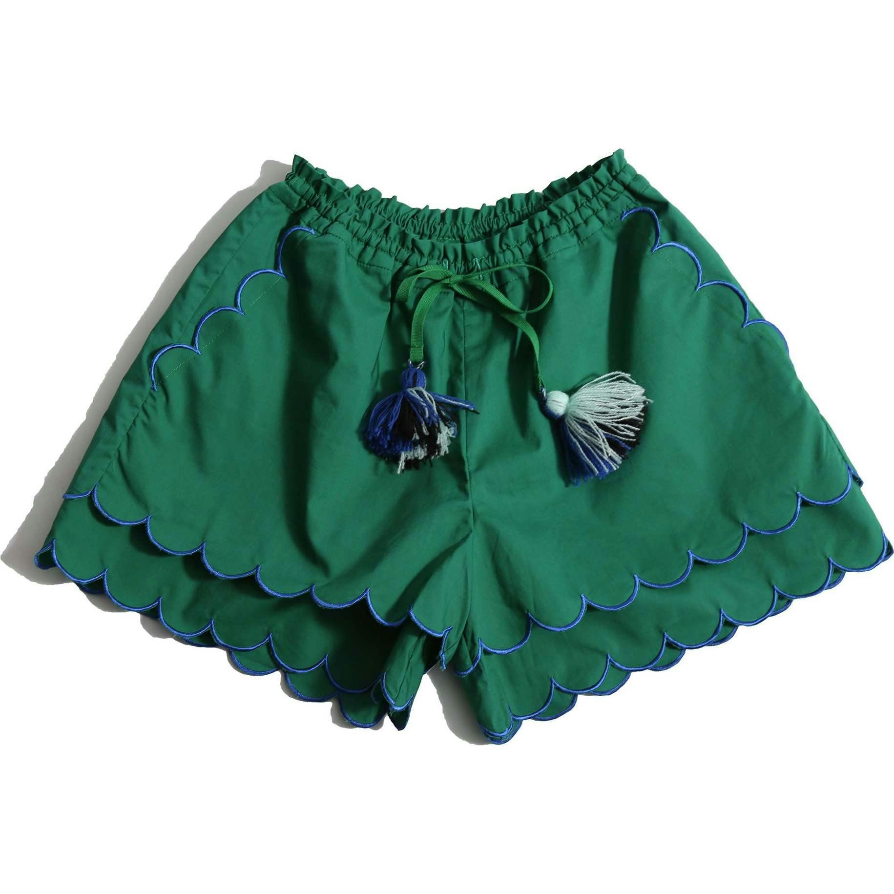 LAUREL SCALLOPED SUMMER SHORTS