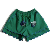 LAUREL SCALLOPED SUMMER SHORTS