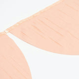 Peach Tissue Paper Scallop Garland Set