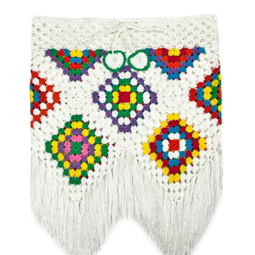 Sandia Hand-Crochet Drawstring Skirt