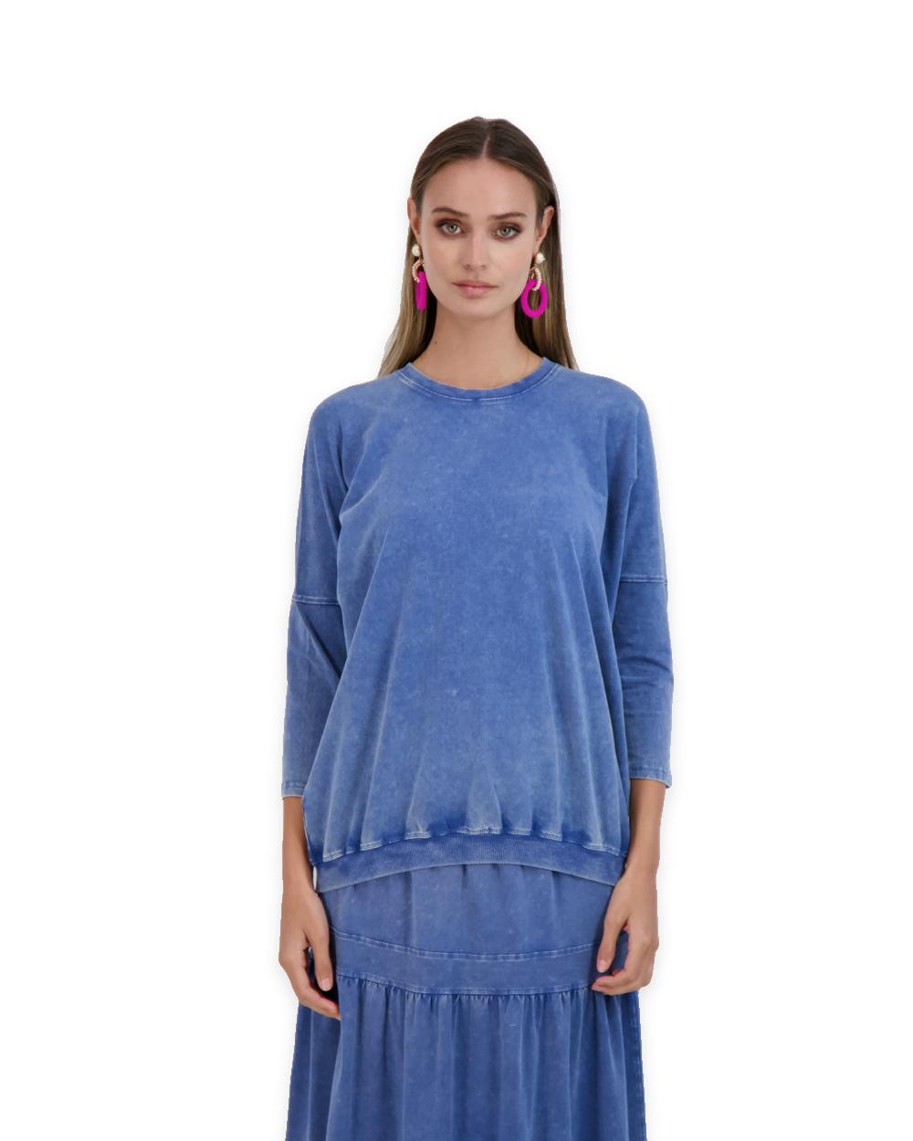 Denim Wash Top
