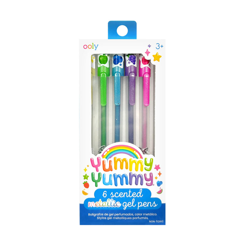 Yummy Yummy Scented Gel Pens - Metallic - Set of 6