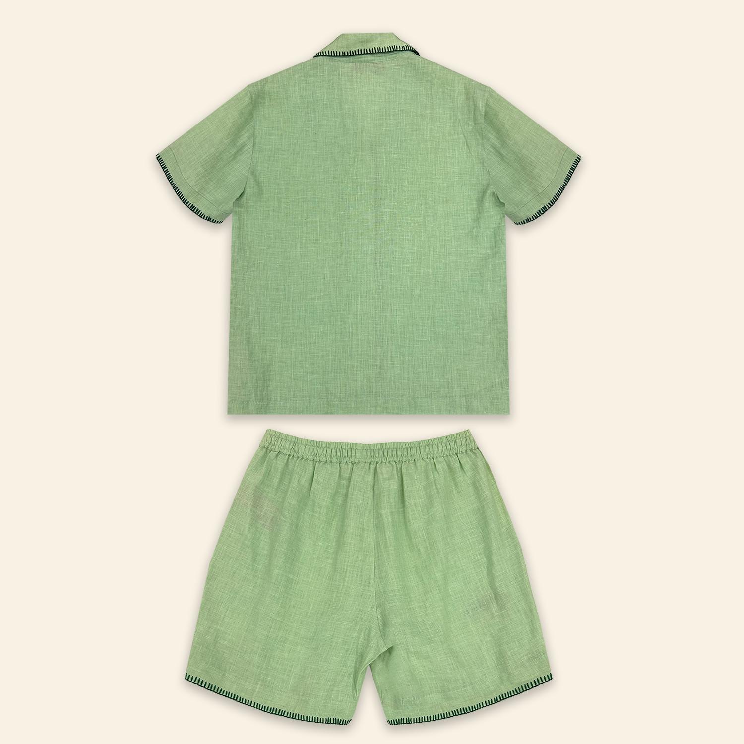 Kids Zand Shirt and Dara Shorts Jade