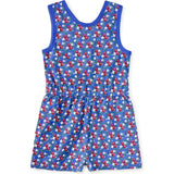 Reversible Wrap Romper, Blue