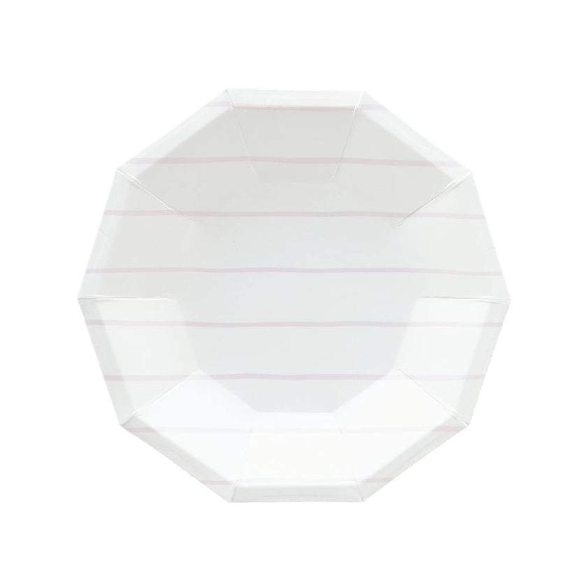 Lilac Frenchie Striped Small Plates