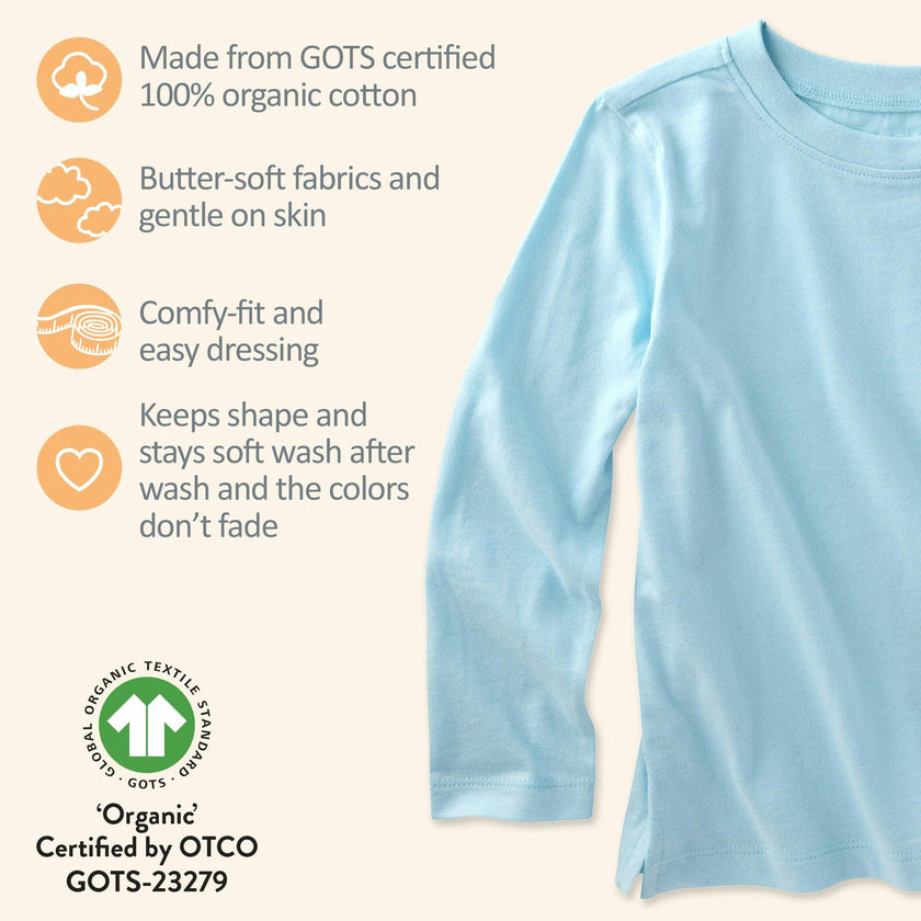 LONDON 5-Pack Toddler Long Sleeve T-Shirts
