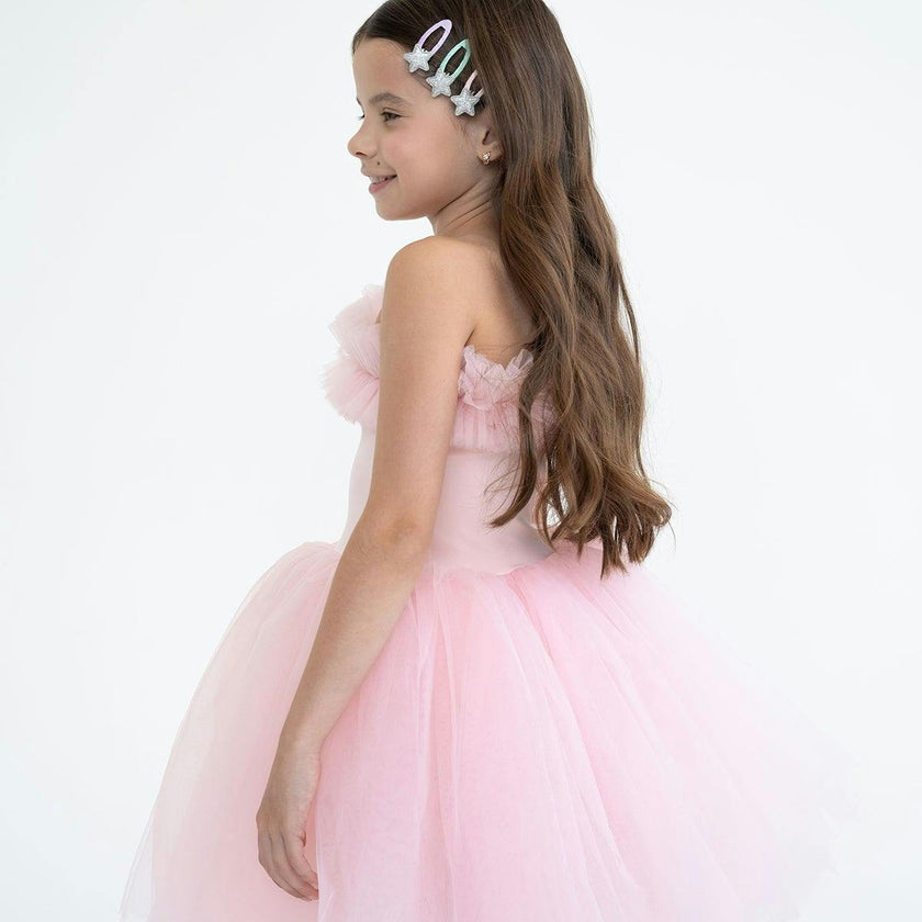 One Shoulder Ruffle Tutu Dress