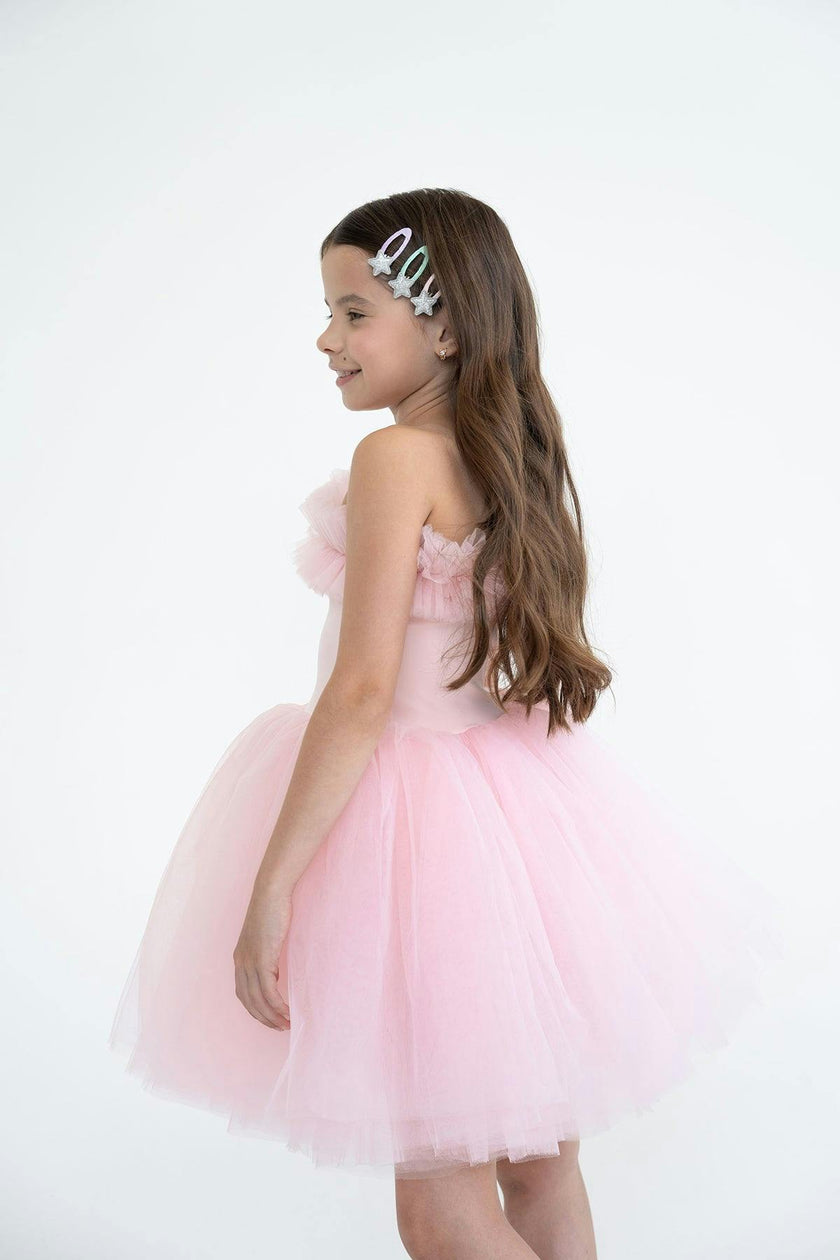 One Shoulder Ruffle Tutu Dress