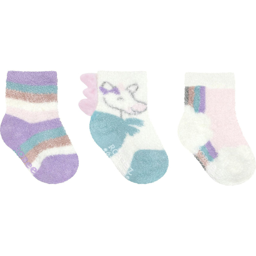 Girl Assorted Pastel Cozy 3pk Infant Hosiery