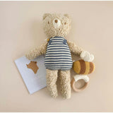 Cotton Crochet Rattle Teether Bee