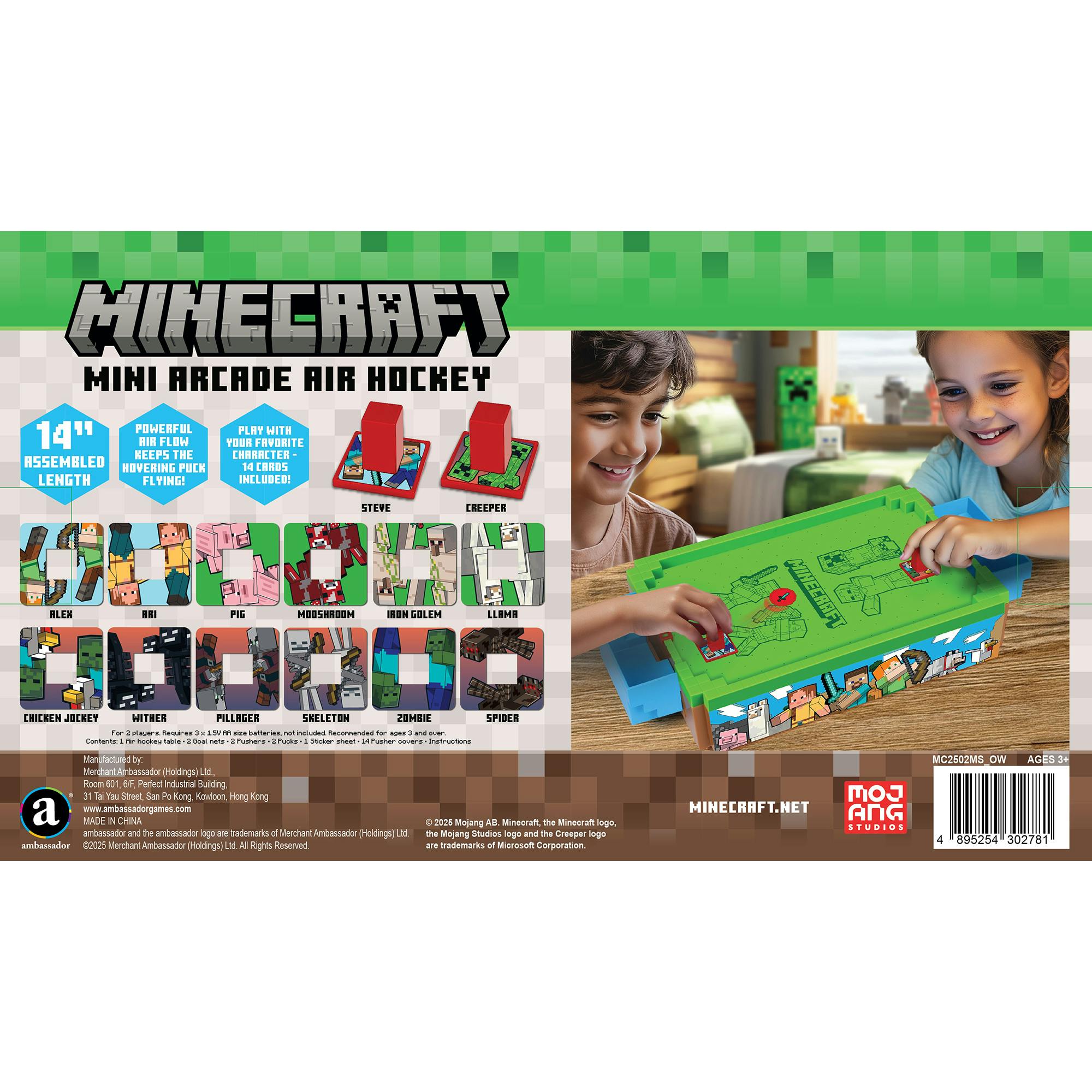 Minecraft Arcade: Mini Air Hockey - Overworld
