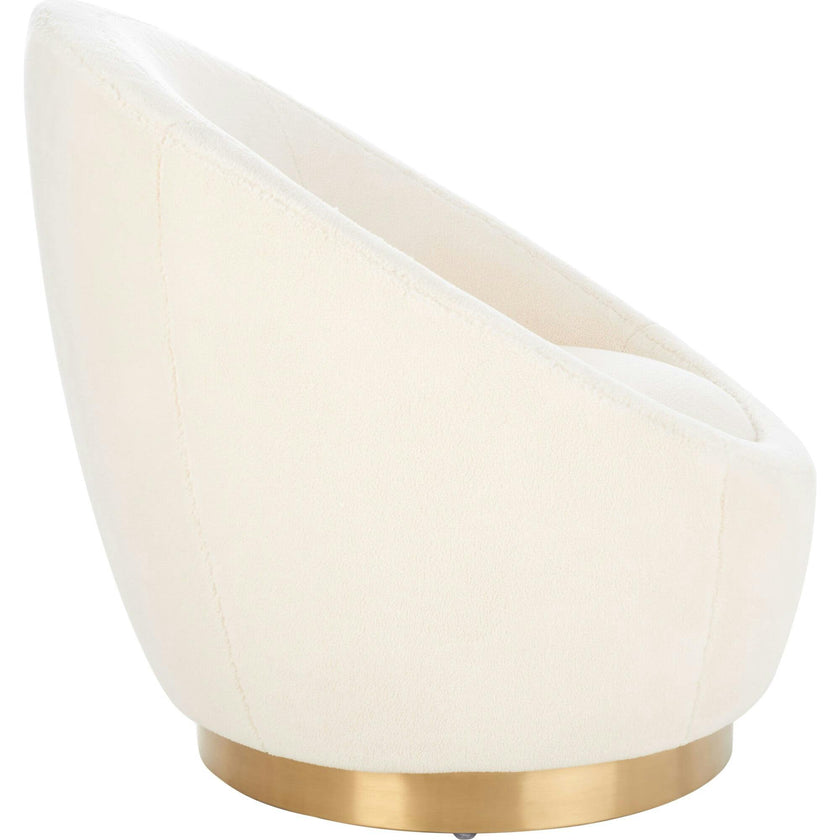 Pippa Faux Wool Swivel Chair