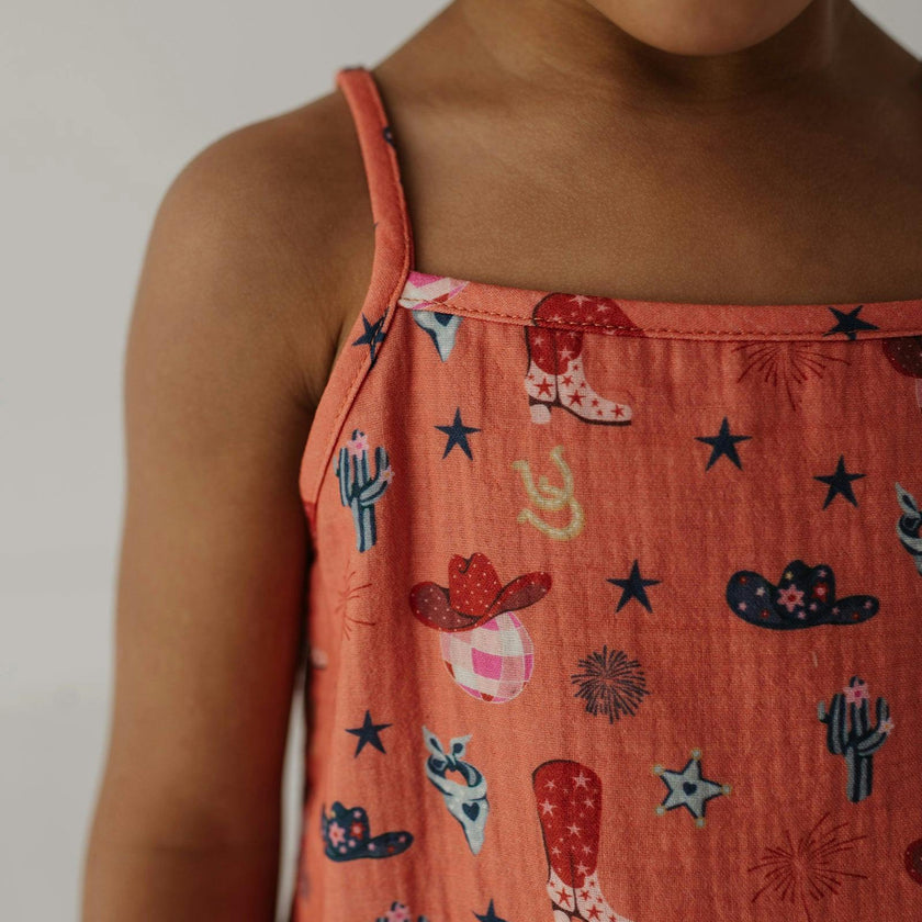 Girl's Gauze Tank & Short Set
