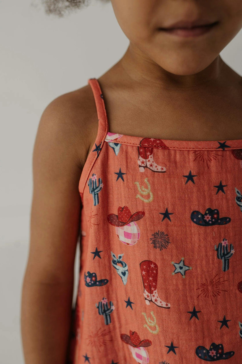 Girl's Gauze Tank & Short Set
