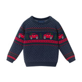 Infant Boys (9-24M) Sweater Set | Red Truck Fair Isle