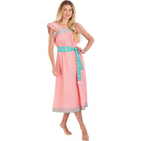Women's Maxi Sandrine Embroidered Dress, Pink