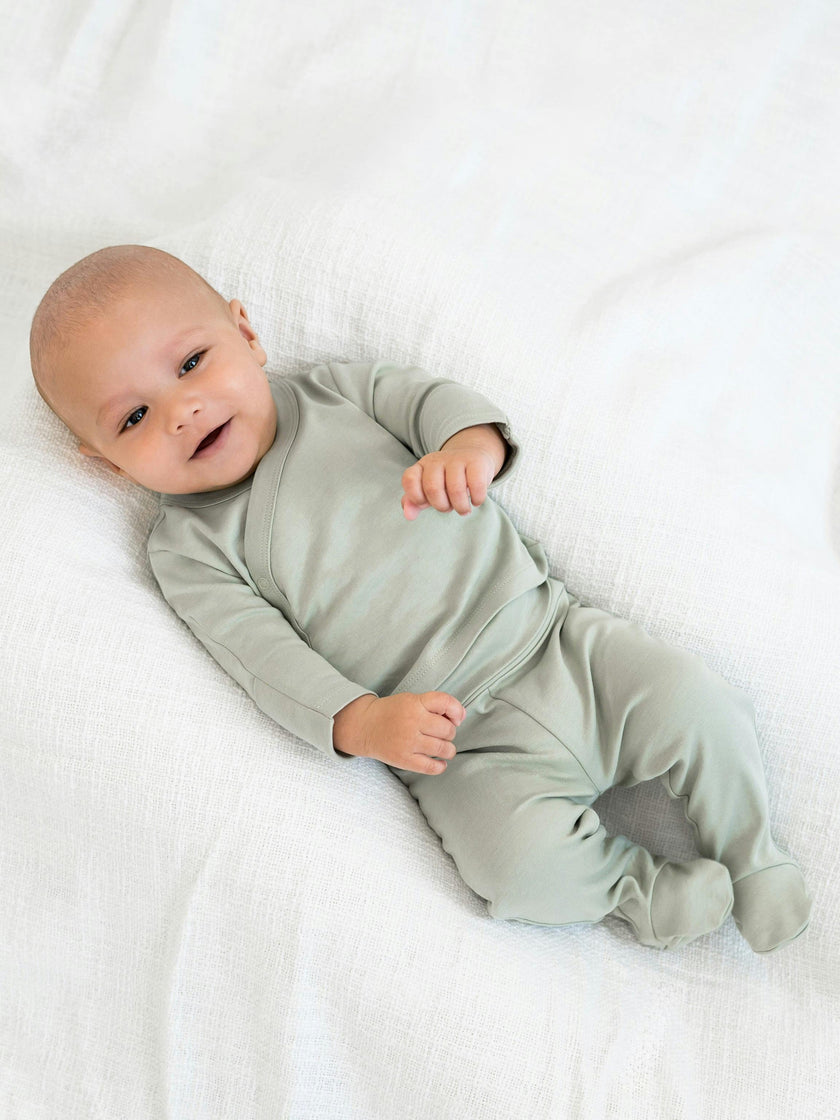 Classic Riley 2 Piece Kimono Wrap Top and Pant Set