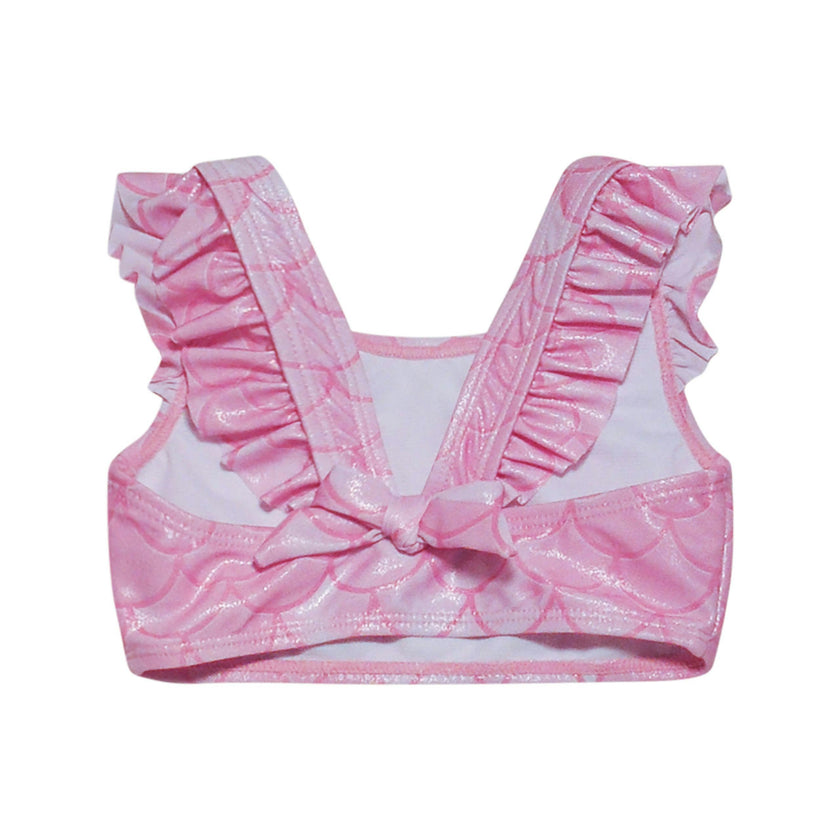 UPF 50+ 3 Piece Mermaid Swim Set w/ Ruffle Shoulder