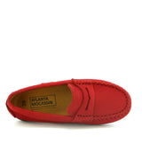 Penny 032 Walker Moccasins, red nubuck leather