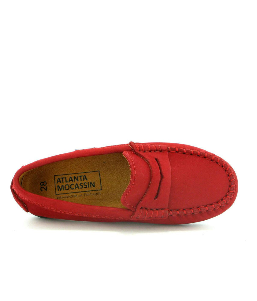 Penny 032 Walker Moccasins, red nubuck leather