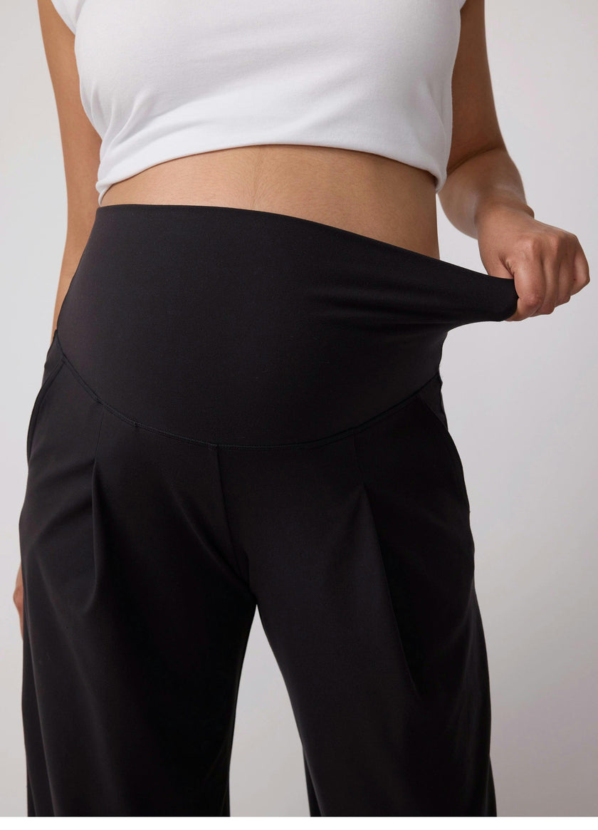 High Rise Wide Leg Maternity Active Pant