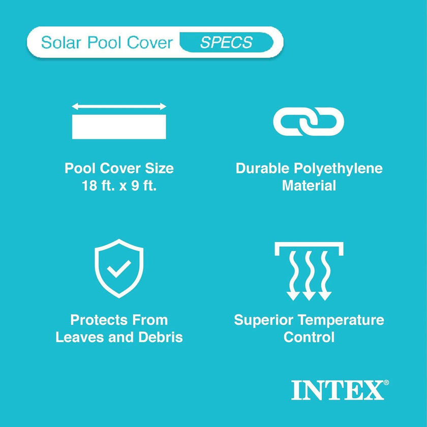 Solar Pool Cover: Rectangle - 18' x 9'