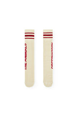 Raw White Skunk Socks